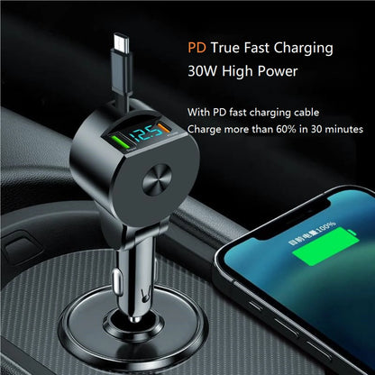 ChargeX Mini | 3-in-1 Retractable Car Charger